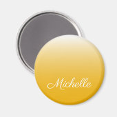 Personalisierter Gradient Ober gelb Magnet (Vorderseite/Rückseite)