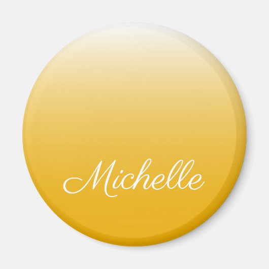 Personalisierter Gradient Ober gelb Magnet (Vorne)
