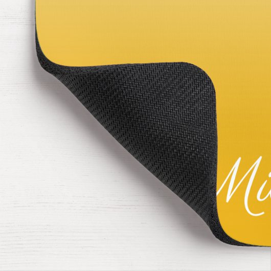 Personalisierter Gradient Ober gelb Mousepad (Ecke)
