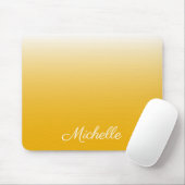 Personalisierter Gradient Ober gelb Mousepad (Mit Mouse)