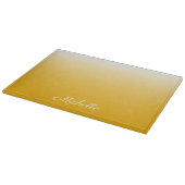 Personalisierter Gradient Ober gelb Schneidebrett (Ecke)
