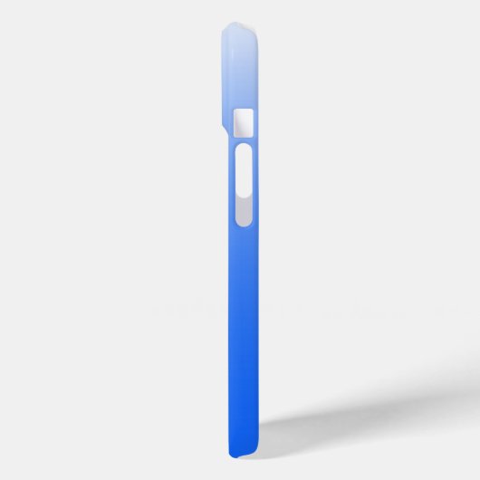 Personalisierter Gradient ombre elektrisch blau Case-Mate iPhone Hülle (Rückseite / Links)