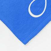 Personalisierter Gradient ombre elektrisch blau Fleecedecke (Ecke)