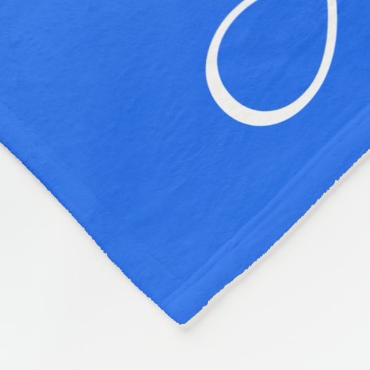 Personalisierter Gradient ombre elektrisch blau Fleecedecke (Ecke)