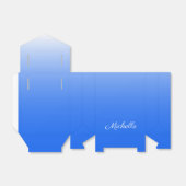 Personalisierter Gradient ombre elektrisch blau Geschenkschachtel (Ungefaltet)