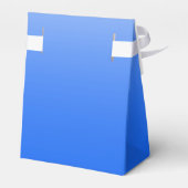 Personalisierter Gradient ombre elektrisch blau Geschenkschachtel (Rückseite)