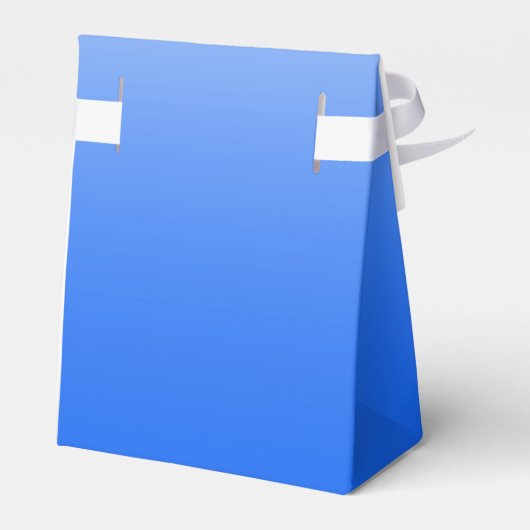 Personalisierter Gradient ombre elektrisch blau Geschenkschachtel (Rückseite)