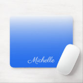 Personalisierter Gradient ombre elektrisch blau Mousepad (Mit Mouse)