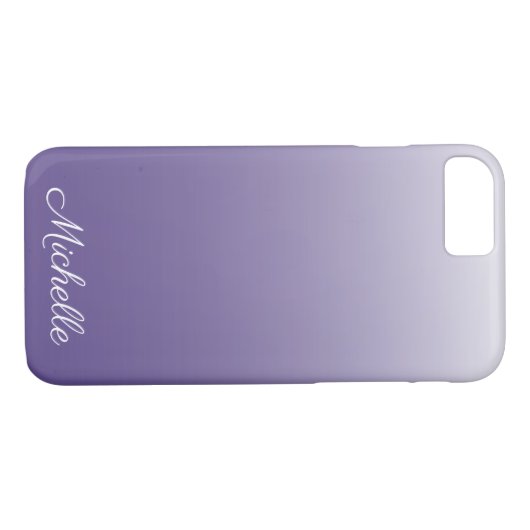Personalisierter Gradient ombre Ultra Violet Case-Mate iPhone Hülle (Rückseite (Horizontal))