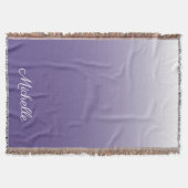 Personalisierter Gradient ombre Ultra Violet Decke (Vorderseite)