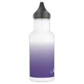 Personalisierter Gradient ombre Ultra Violet Edelstahlflasche (Links)