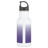Personalisierter Gradient ombre Ultra Violet Edelstahlflasche (Rückseite)