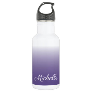 Personalisierter Gradient ombre Ultra Violet Edelstahlflasche