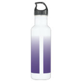 Personalisierter Gradient ombre Ultra Violet Edelstahlflasche (Rückseite)