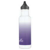 Personalisierter Gradient ombre Ultra Violet Edelstahlflasche (Rechts)