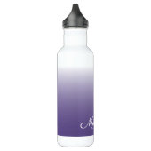 Personalisierter Gradient ombre Ultra Violet Edelstahlflasche (Links)