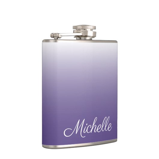 Personalisierter Gradient ombre Ultra Violet Flachmann (Rechts)