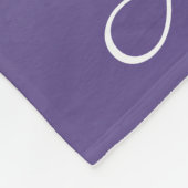 Personalisierter Gradient ombre Ultra Violet Fleecedecke (Ecke)