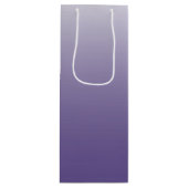 Personalisierter Gradient ombre Ultra Violet Geschenktüte Für Weinflaschen (Vorderseite)