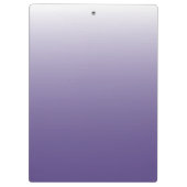 Personalisierter Gradient ombre Ultra Violet Klemmbrett (Rückseite)