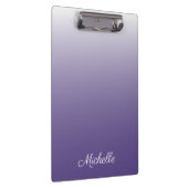 Personalisierter Gradient ombre Ultra Violet Klemmbrett (Rechts)