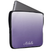 Personalisierter Gradient ombre Ultra Violet Laptopschutzhülle (Vorne Rechts)