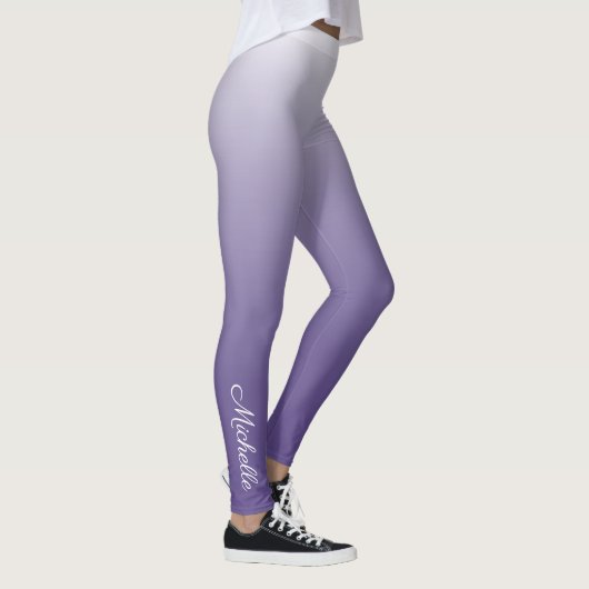 Personalisierter Gradient ombre Ultra Violet Leggings (Rechts)
