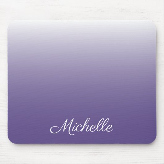Personalisierter Gradient ombre Ultra Violet Mousepad (Vorne)