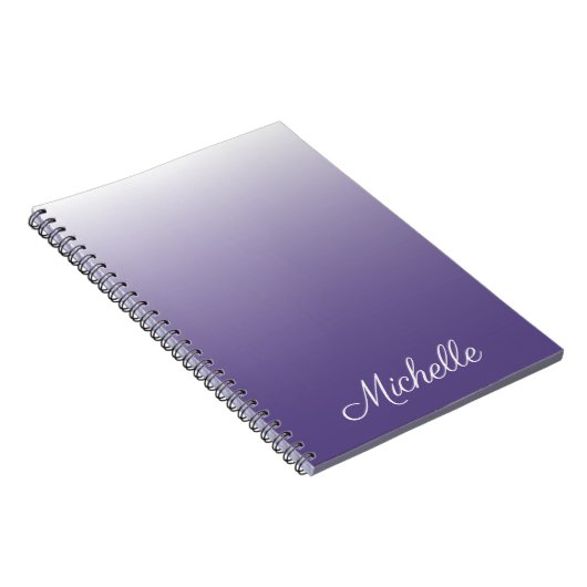 Personalisierter Gradient ombre Ultra Violet Notizblock (Rechte Seite)