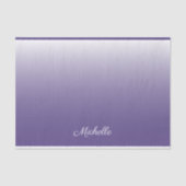 Personalisierter Gradient ombre Ultra Violet Seidenpapier (Vorderseite)