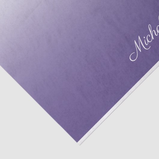 Personalisierter Gradient ombre Ultra Violet Seidenpapier (Ausschnitt)