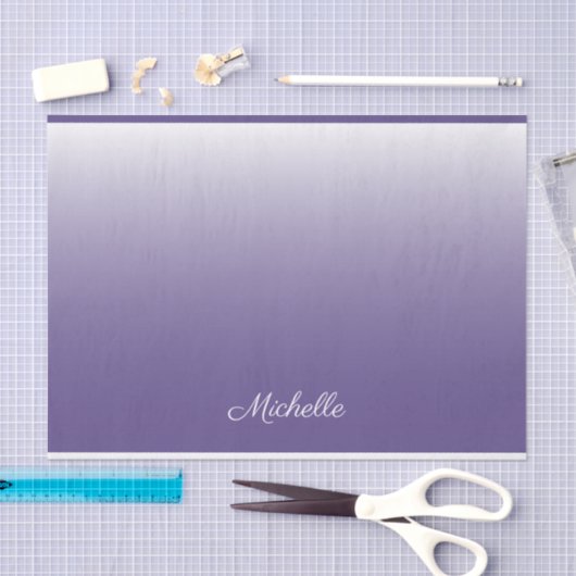 Personalisierter Gradient ombre Ultra Violet Seidenpapier (Handwerk)