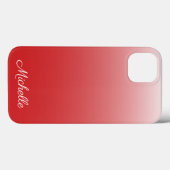 Personalisierter Gradienten ombre red Case-Mate iP Case-Mate iPhone Hülle (Rückseite (Horizontal))