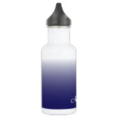Personalisierter Gradientenblau Edelstahlflasche (Links)