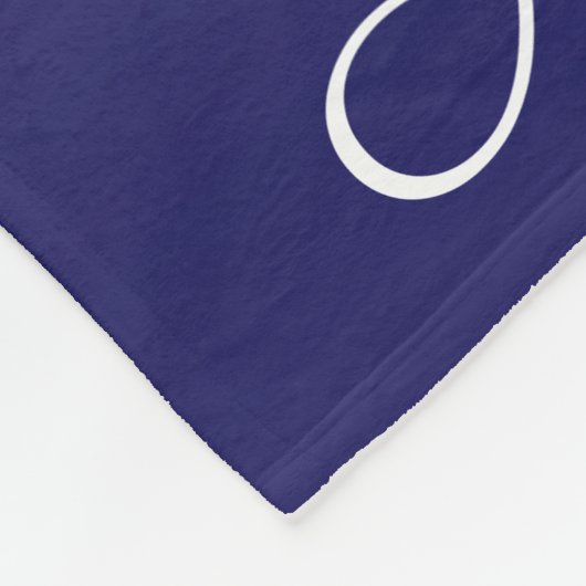 Personalisierter Gradientenblau Fleecedecke (Ecke)