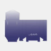 Personalisierter Gradientenblau Geschenkschachtel (Ungefaltet)