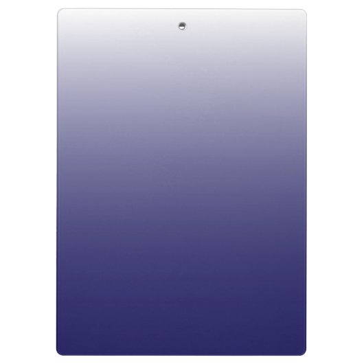 Personalisierter Gradientenblau Klemmbrett (Rückseite)