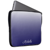 Personalisierter Gradientenblau Laptopschutzhülle (Vorne Rechts)