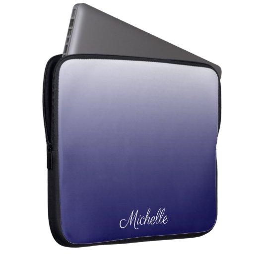 Personalisierter Gradientenblau Laptopschutzhülle (Vorne Rechts)