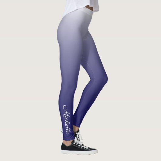 Personalisierter Gradientenblau Leggings (Rechts)