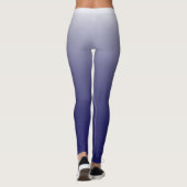 Personalisierter Gradientenblau Leggings (Rückseite)