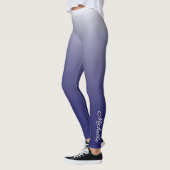 Personalisierter Gradientenblau Leggings (Links)
