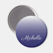 Personalisierter Gradientenblau Magnet (Vorderseite/Rückseite)