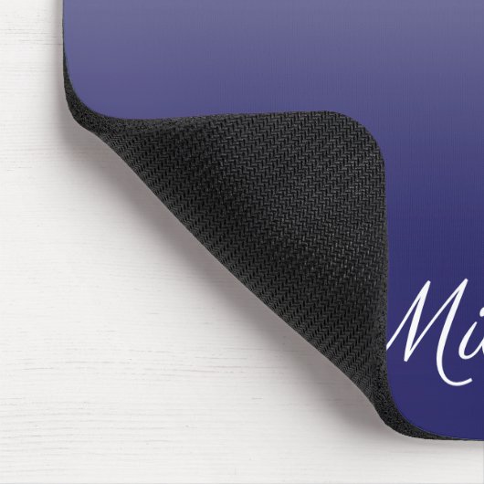 Personalisierter Gradientenblau Mousepad (Ecke)