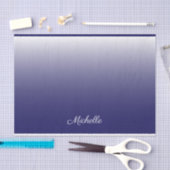 Personalisierter Gradientenblau Seidenpapier (Handwerk)