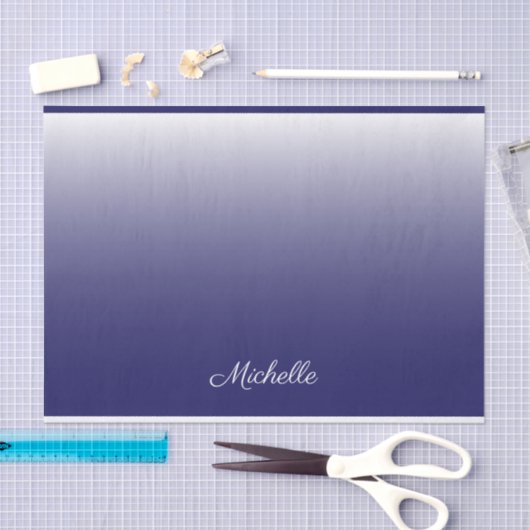 Personalisierter Gradientenblau Seidenpapier (Handwerk)