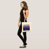 Personalisierter Gradientenblau Tragetasche (Vorderseite (Model))