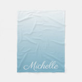 Personalisierter Gradientengel Fleecedecke (Vorderseite)