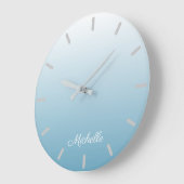 Personalisierter Gradientengel Große Wanduhr (Winkel)