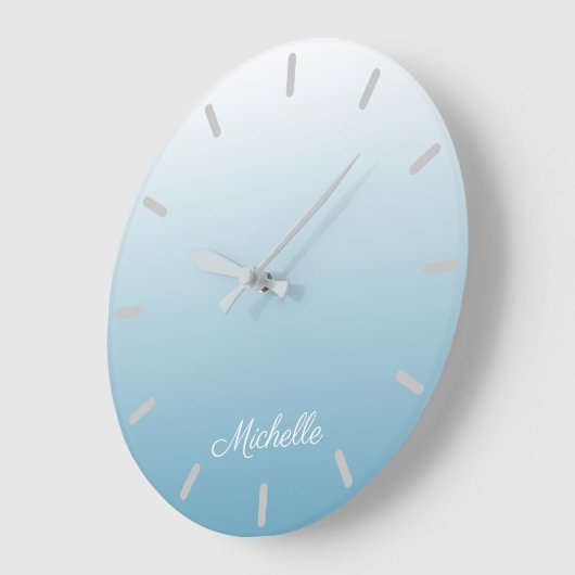 Personalisierter Gradientengel Große Wanduhr (Winkel)